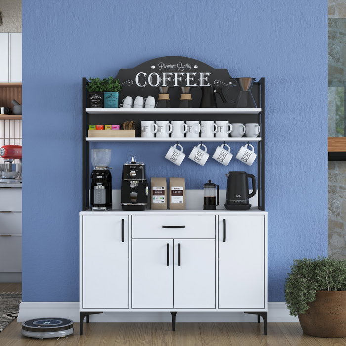 Hanah Home Armario Multiusos Blanco 120 cm Hanah Home Armario Multiusos Blanco 120 cm